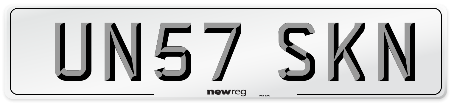 UN57 SKN Number Plate from New Reg